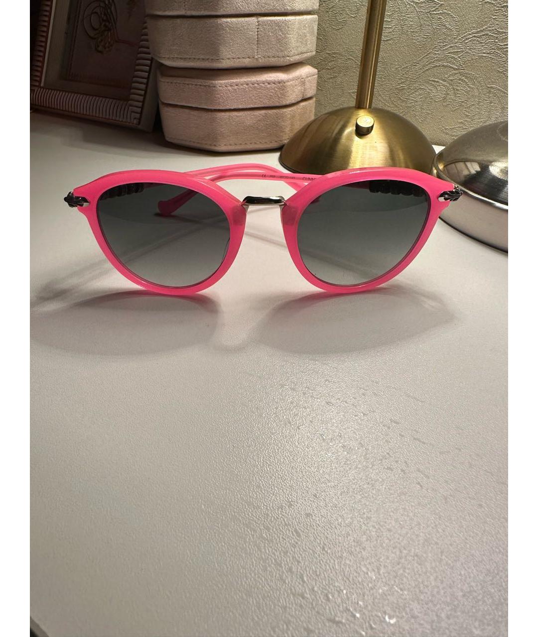 CHROME HEARTS Розовые пластиковые солнцезащитные очки, фото 5