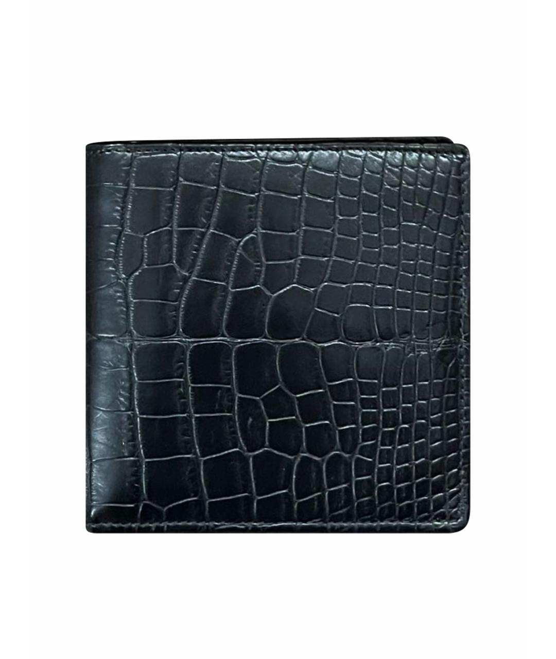 ZILLI Черный кошелек из экзотической кожи, фото 1