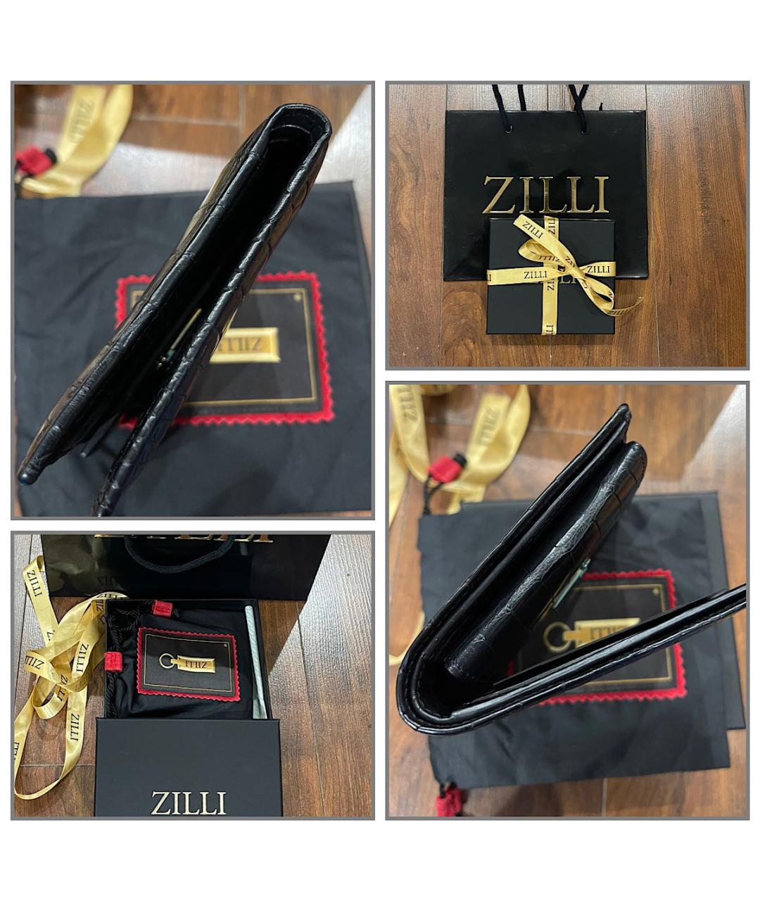 ZILLI Черный кошелек из экзотической кожи, фото 8