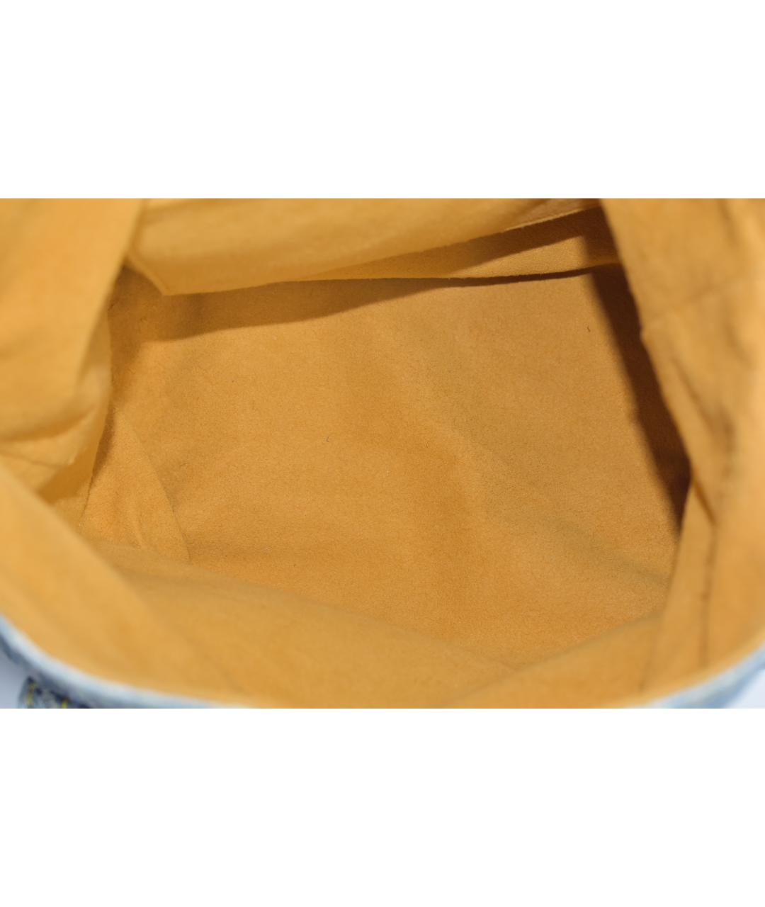 LOUIS VUITTON Голубой деним рюкзак, фото 4