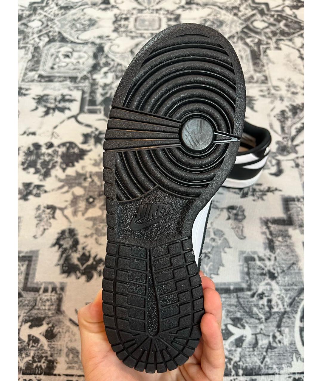 NIKE Черные кожаные кеды, фото 6