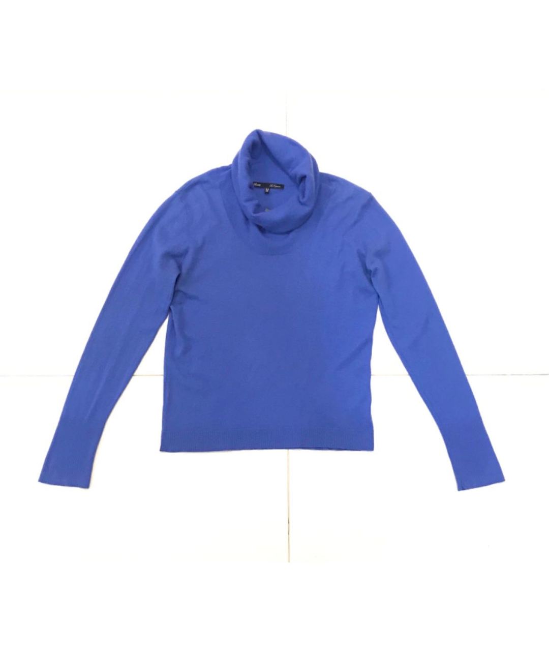 LES COPAINS Голубой кашемировый джемпер / свитер, фото 2