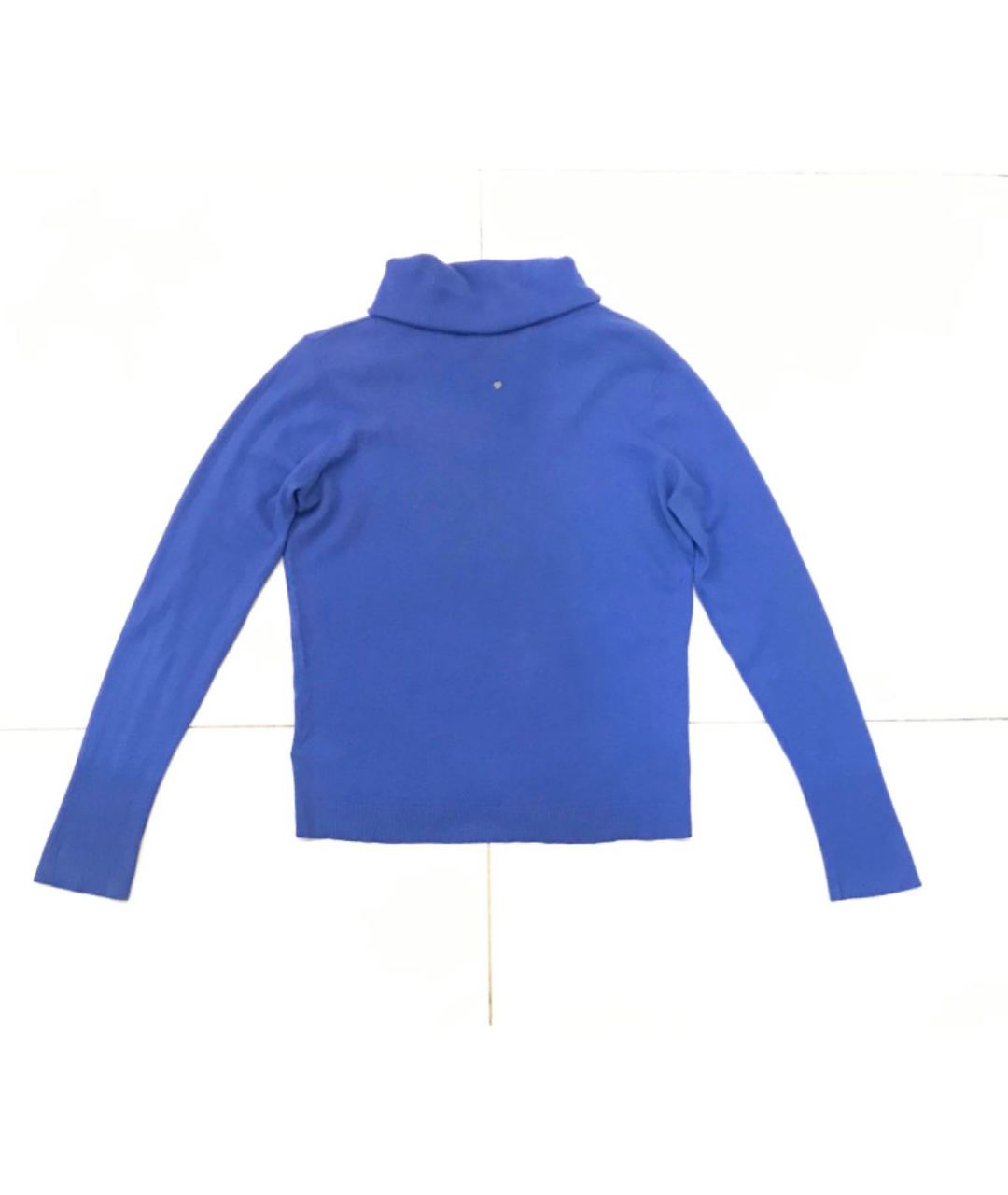 LES COPAINS Голубой кашемировый джемпер / свитер, фото 4