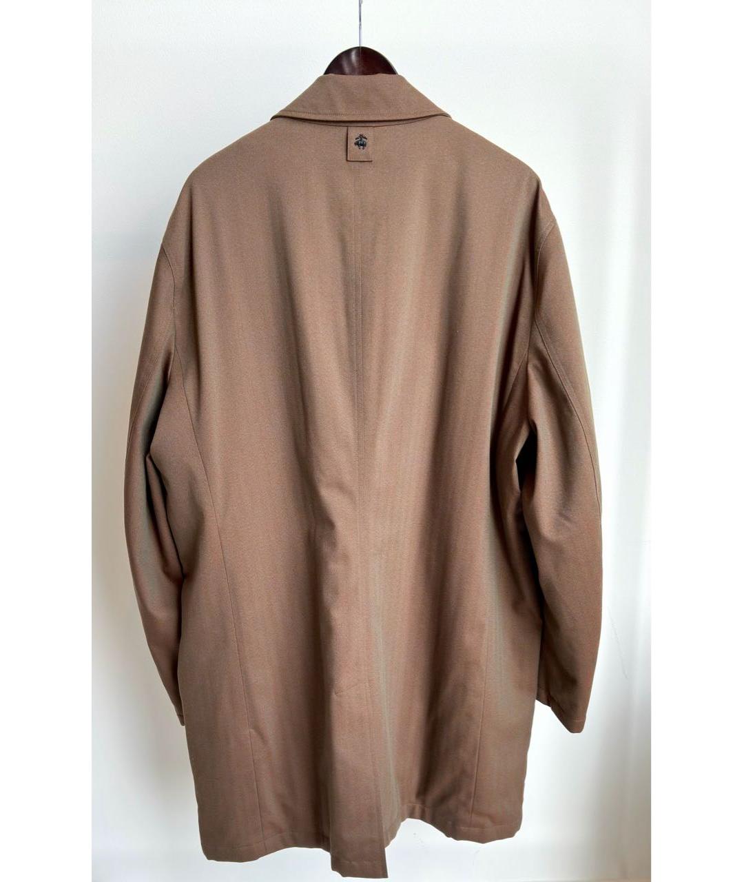 LORO PIANA Коричневое шерстяное пальто, фото 2