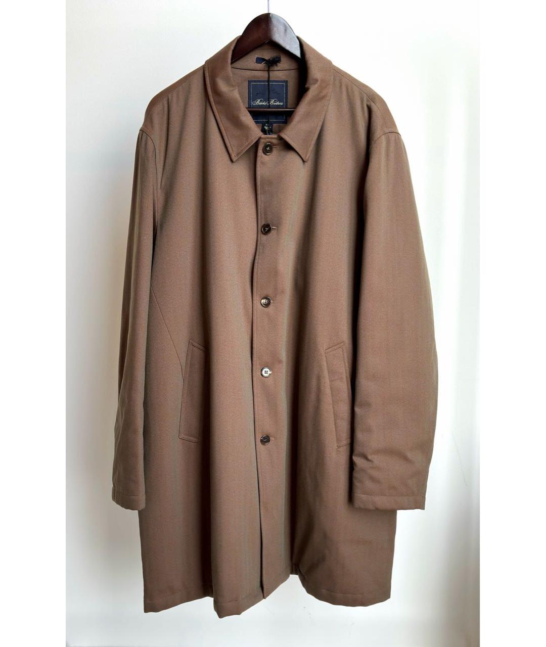 LORO PIANA Коричневое шерстяное пальто, фото 9