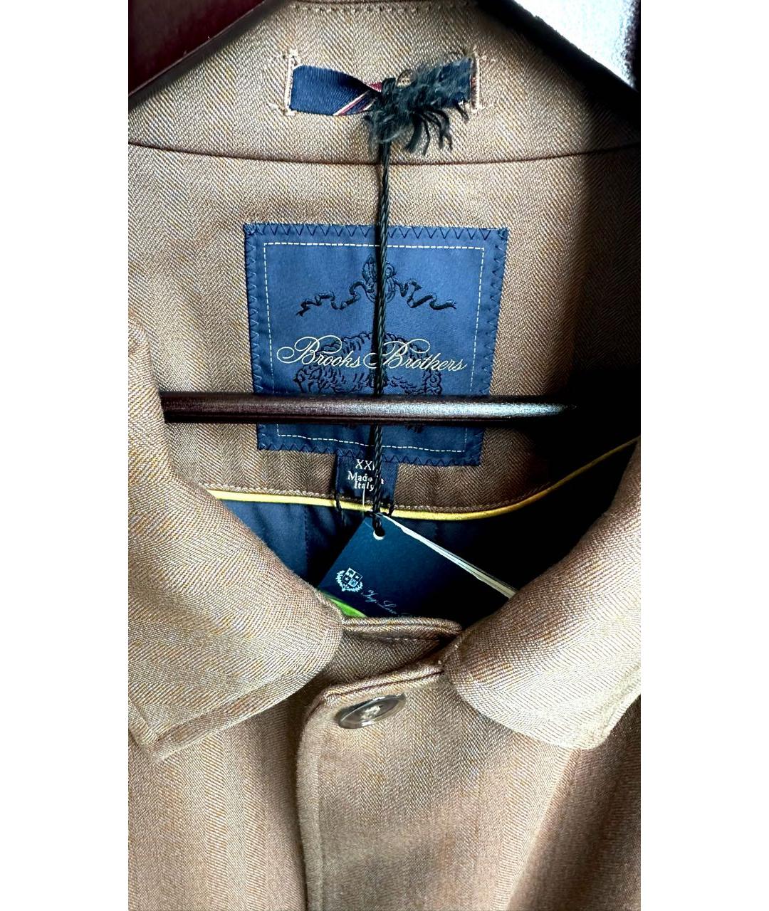 LORO PIANA Коричневое шерстяное пальто, фото 4