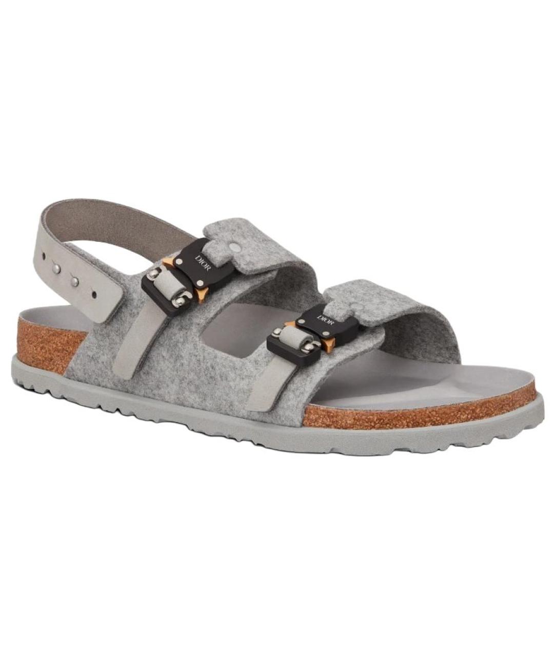 CHRISTIAN DIOR Серые сандалии, фото 3