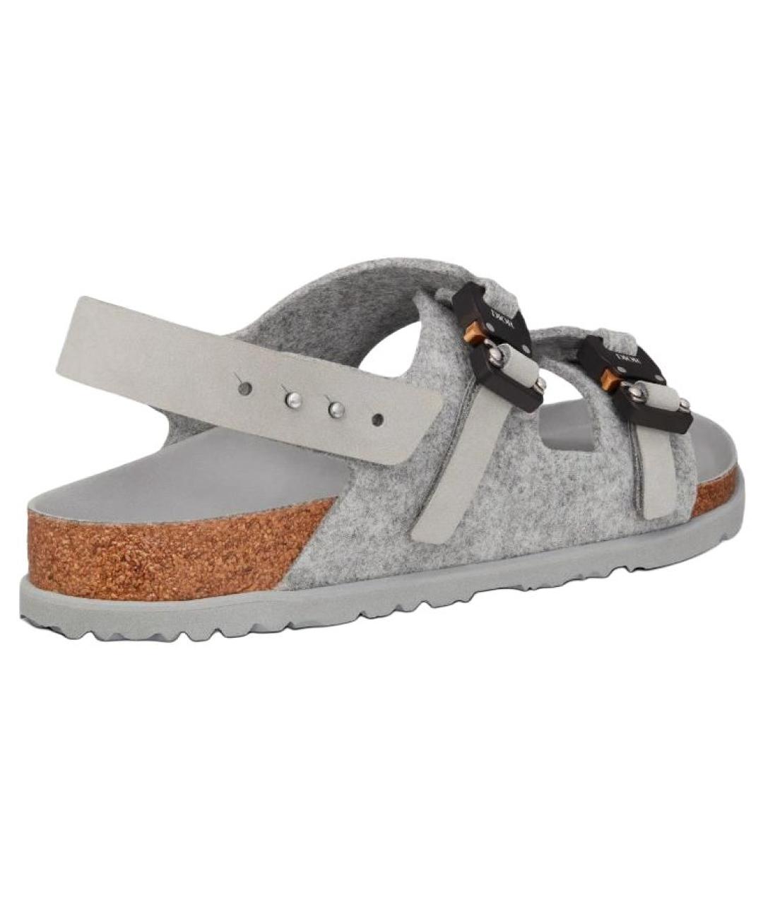 CHRISTIAN DIOR Серые сандалии, фото 4