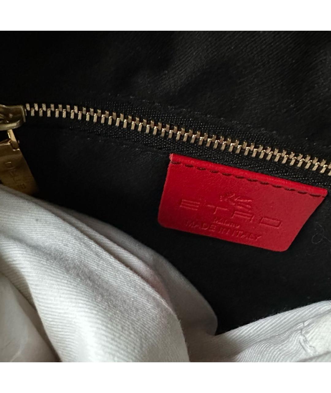 ETRO Черная кожаная сумка через плечо, фото 2