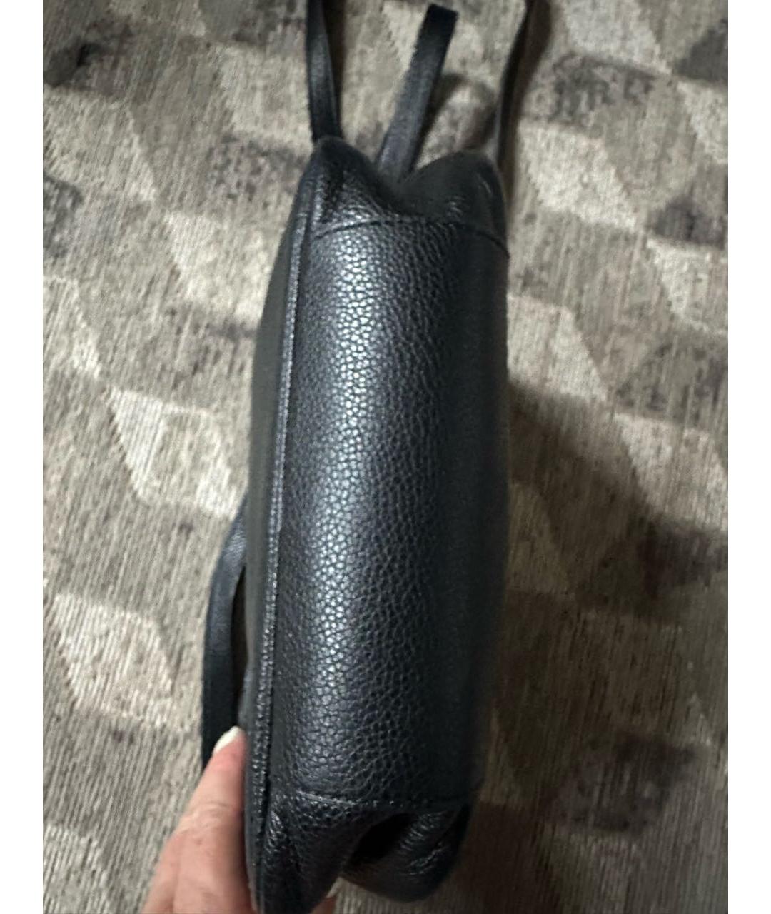 ETRO Черная кожаная сумка через плечо, фото 4
