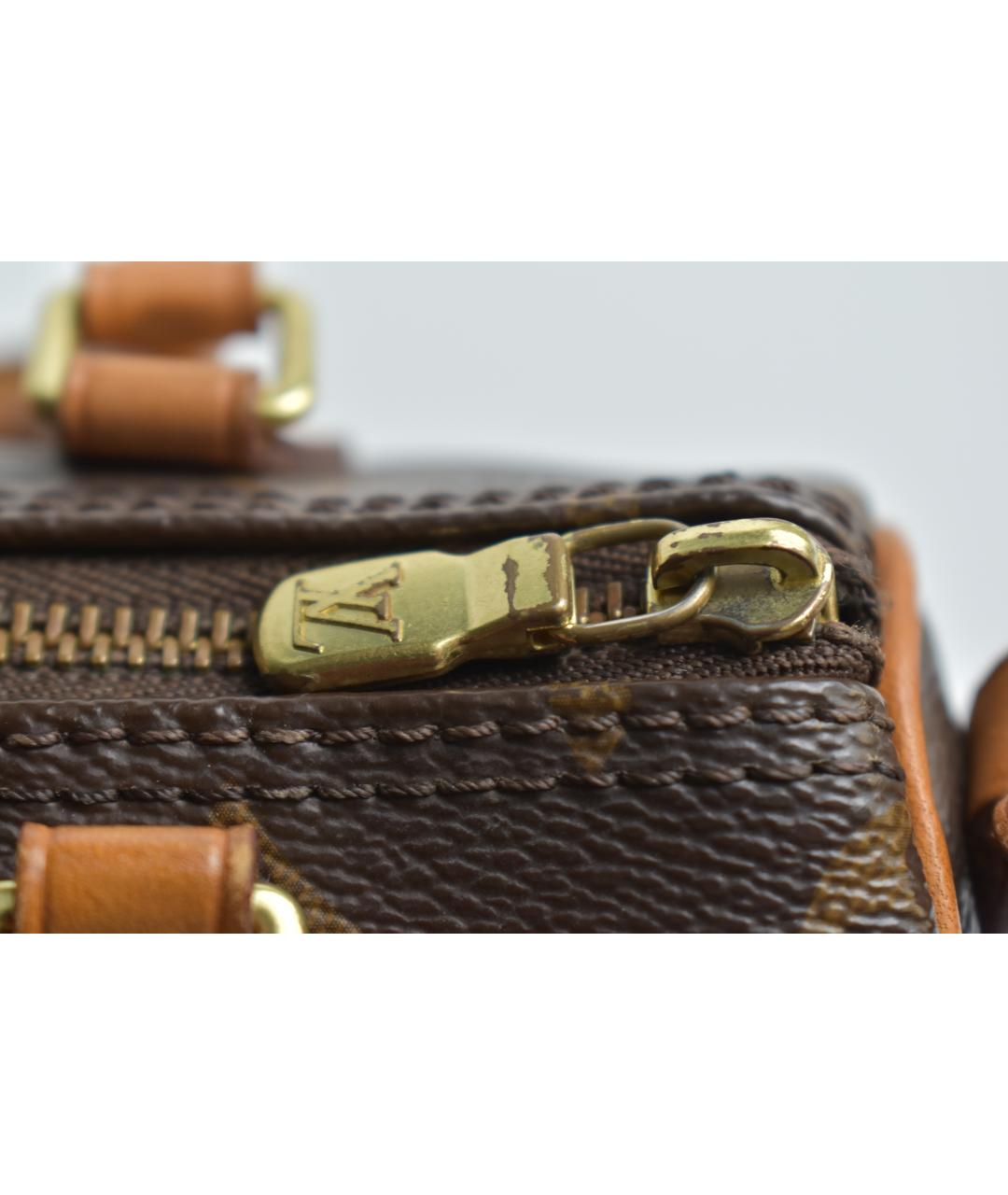 LOUIS VUITTON Коричневая сумка с короткими ручками, фото 6