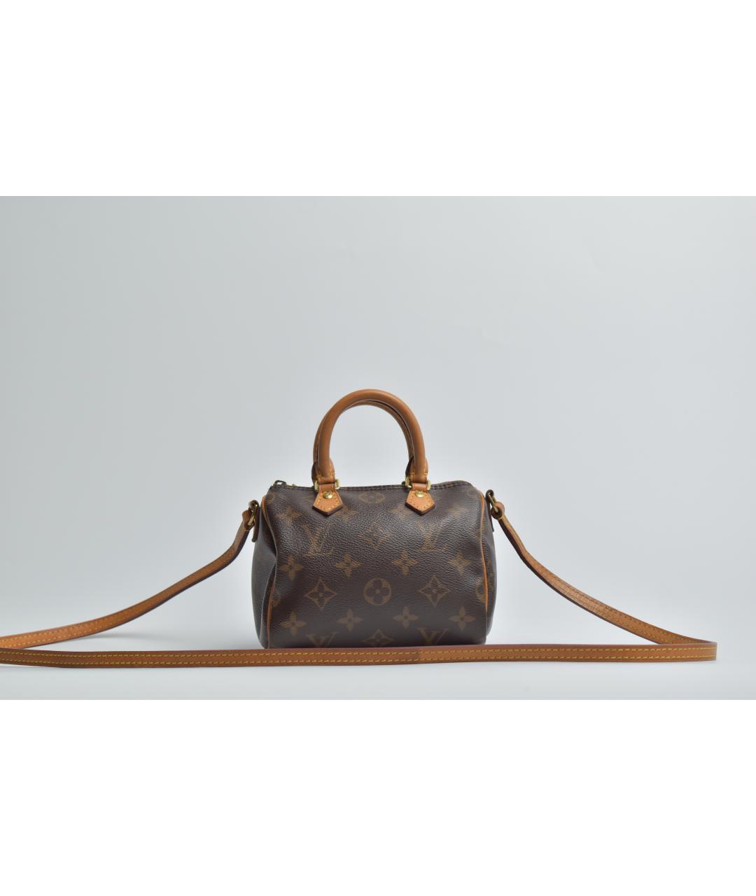 LOUIS VUITTON Коричневая сумка с короткими ручками, фото 9