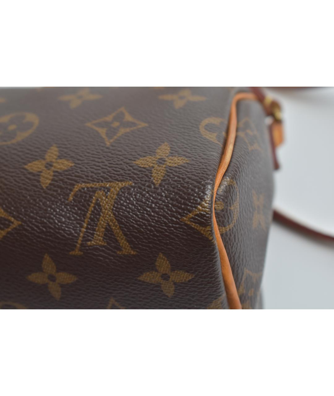 LOUIS VUITTON Коричневая сумка с короткими ручками, фото 8