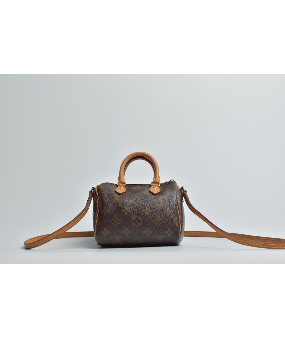 LOUIS VUITTON Коричневая сумка с короткими ручками, фото 3