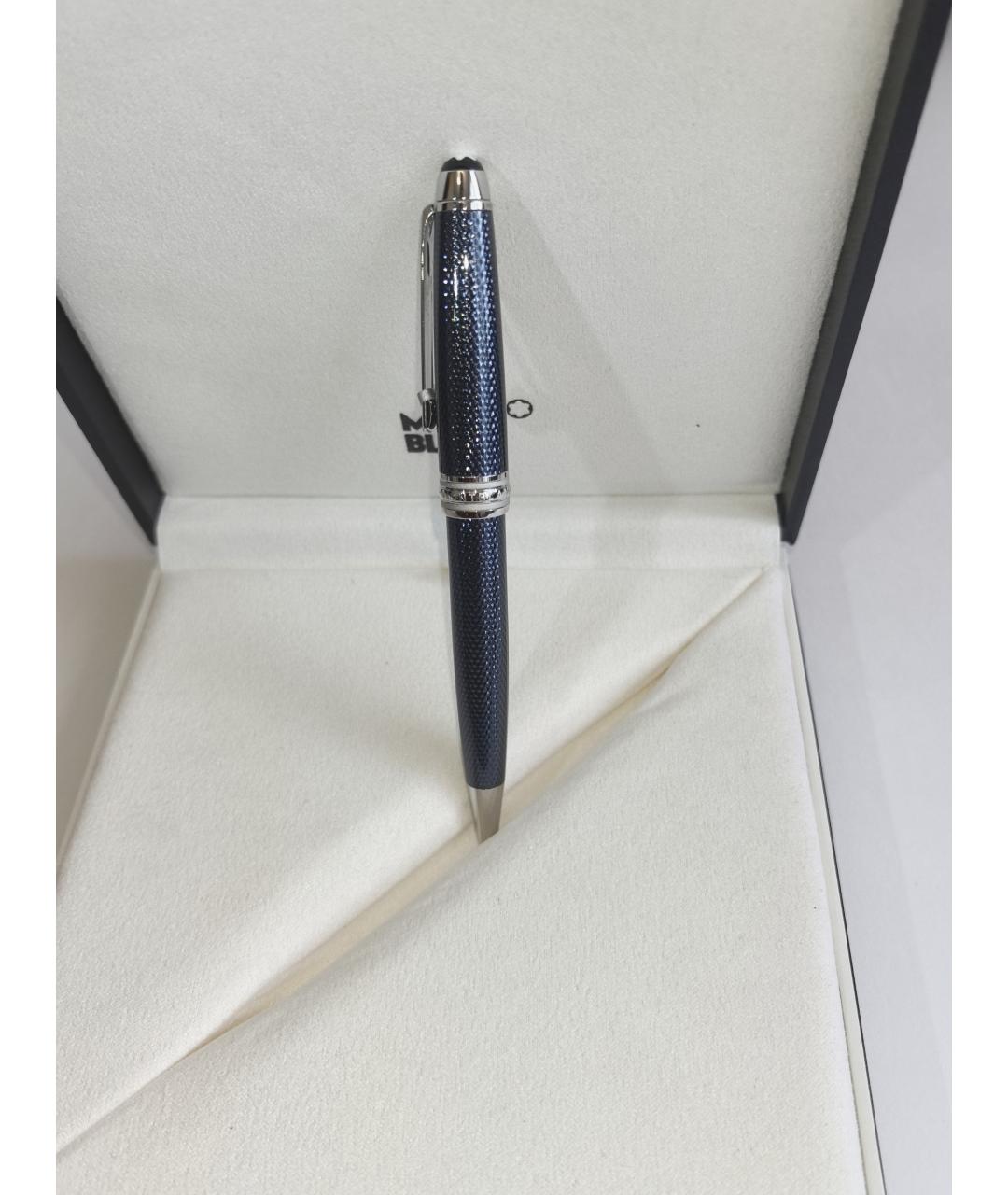 MONTBLANC Темно-синяя металлическая шариковая ручка, фото 5