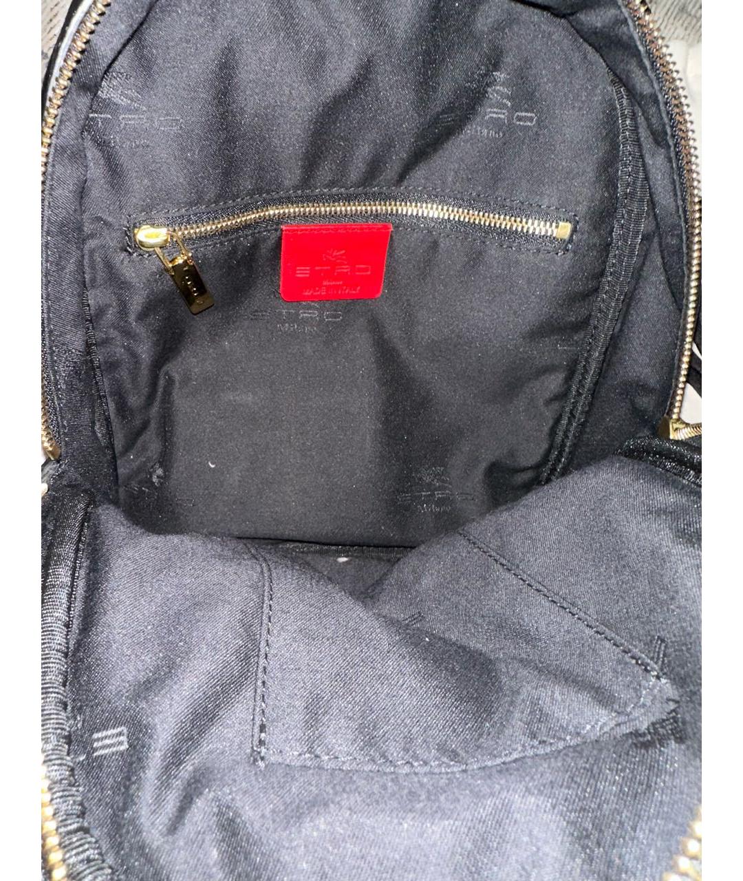 ETRO Черный кожаный рюкзак, фото 6
