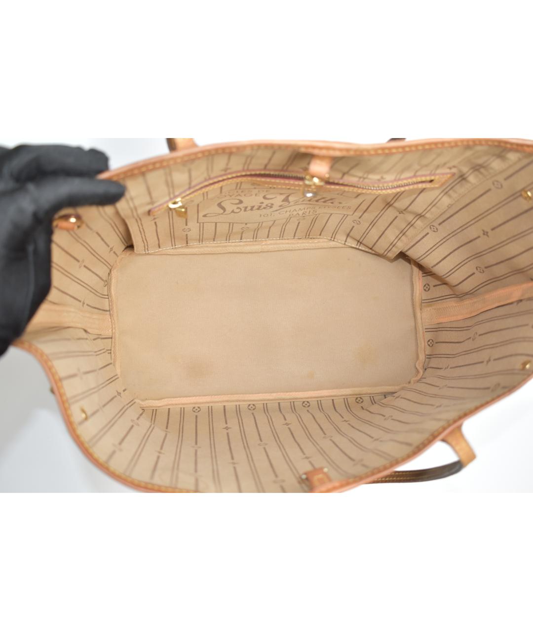 LOUIS VUITTON Коричневая сумка тоут, фото 4