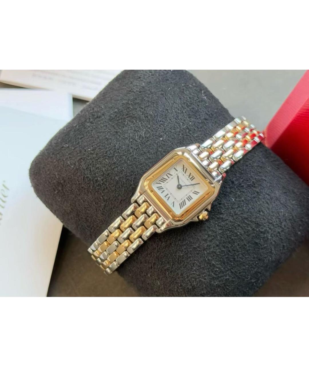 CARTIER Зеленые часы из желтого золота, фото 4