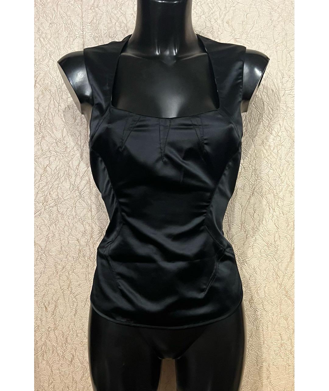 ROBERTO CAVALLI Черная полиэстеровая майка, фото 7