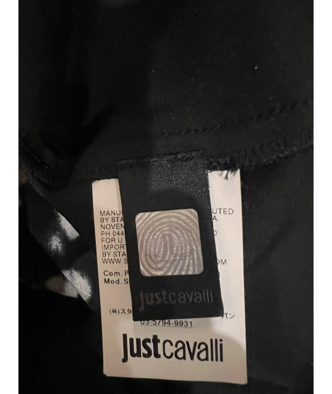 ROBERTO CAVALLI Черная полиэстеровая майка, фото 6