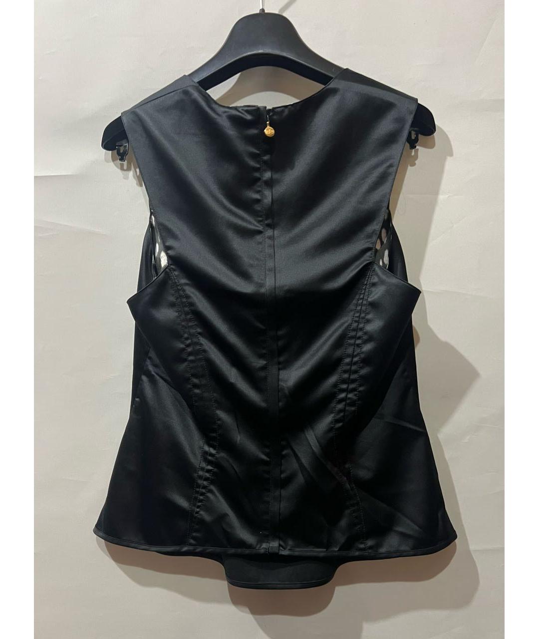 ROBERTO CAVALLI Черная полиэстеровая майка, фото 4