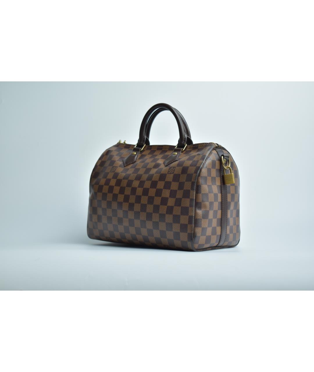 LOUIS VUITTON Коричневая сумка с короткими ручками, фото 2