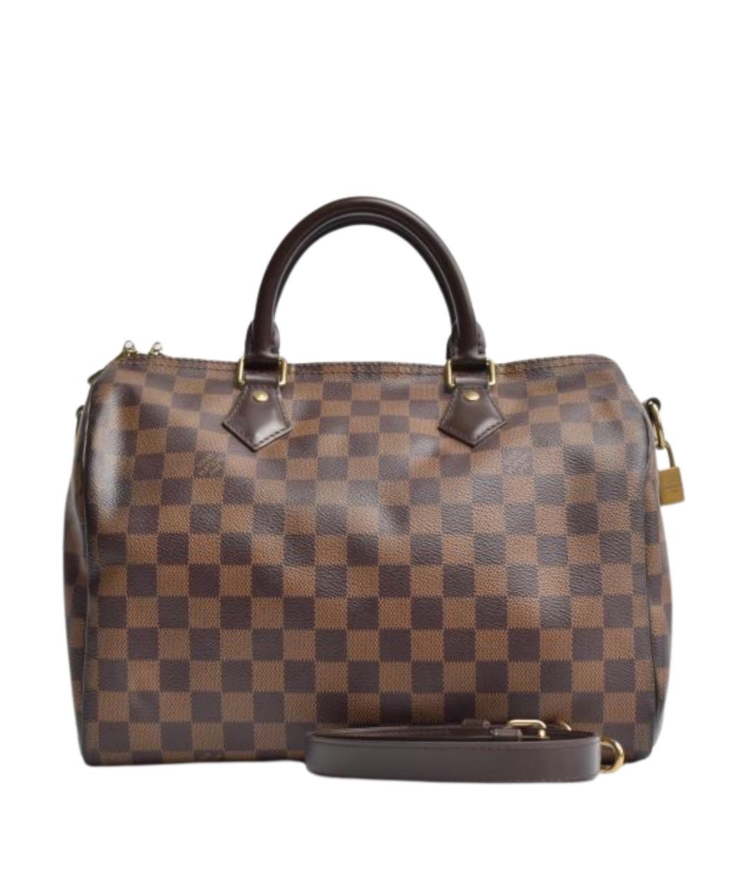 LOUIS VUITTON Коричневая сумка с короткими ручками, фото 1