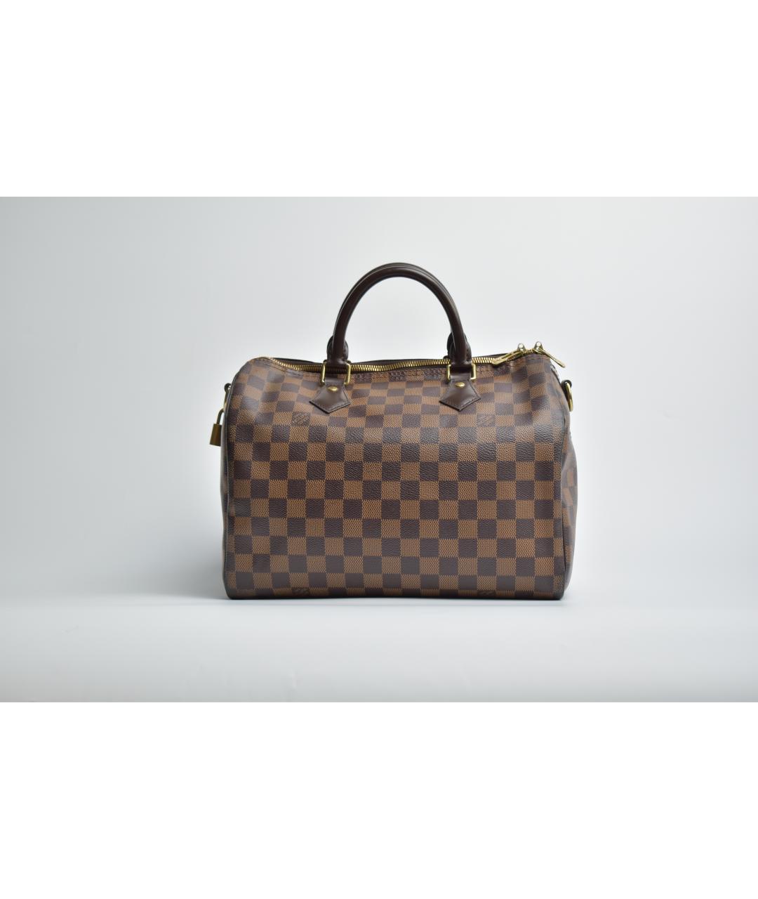 LOUIS VUITTON Коричневая сумка с короткими ручками, фото 3