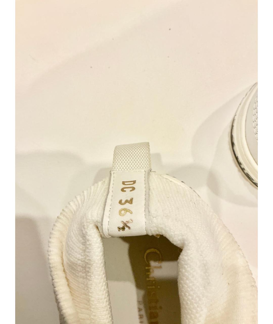 CHRISTIAN DIOR Белые текстильные кеды, фото 5