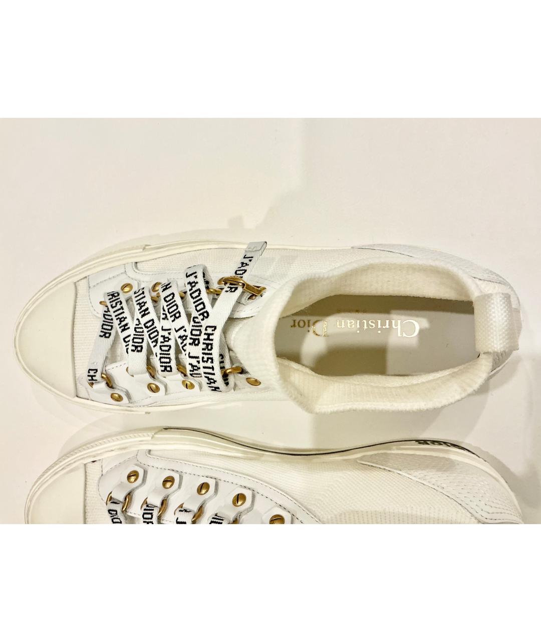 CHRISTIAN DIOR Белые текстильные кеды, фото 7