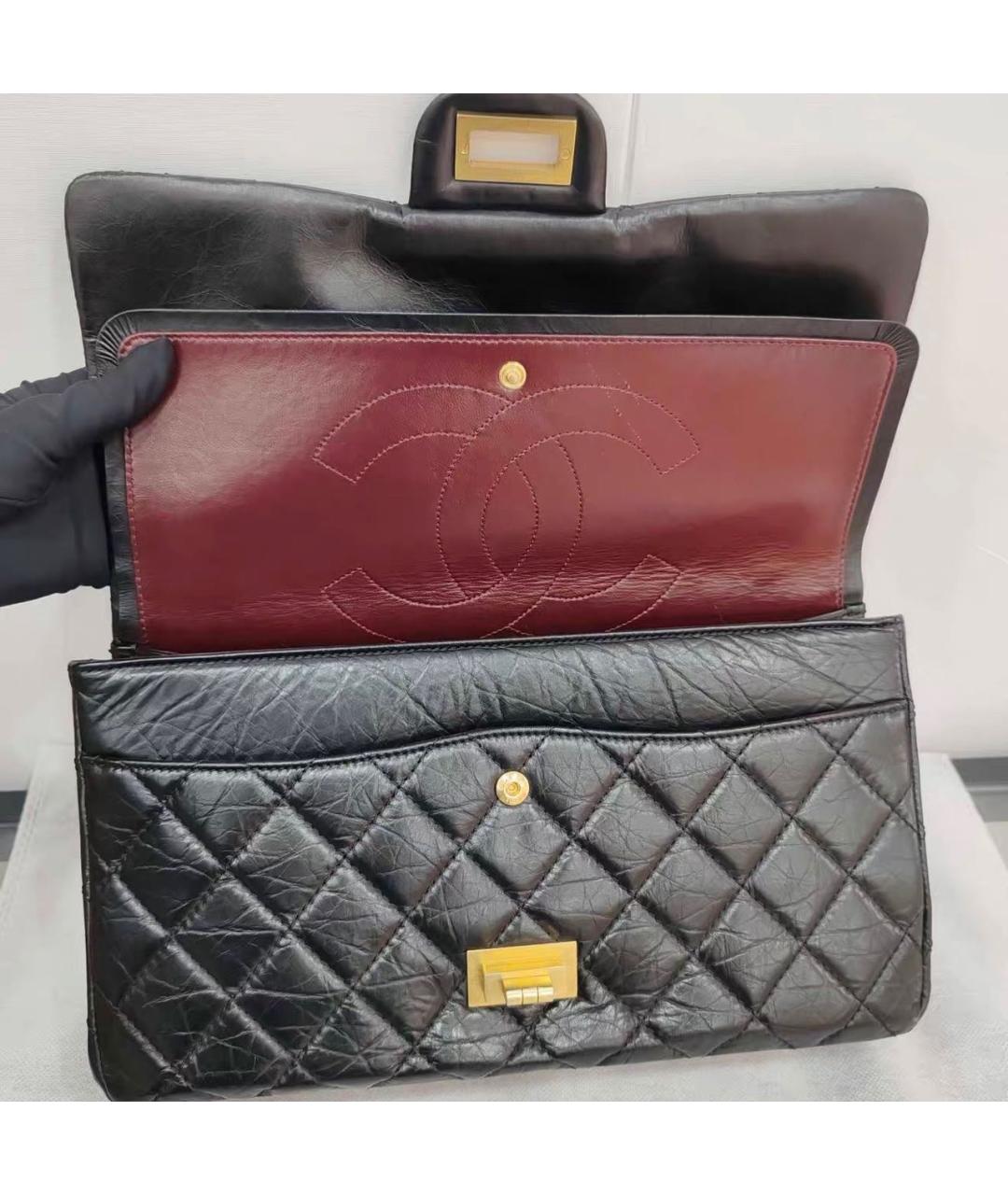 CHANEL Черная кожаная сумка через плечо, фото 6