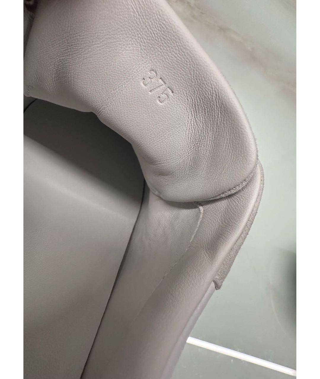 HERMES Белые кожаные кроссовки, фото 6