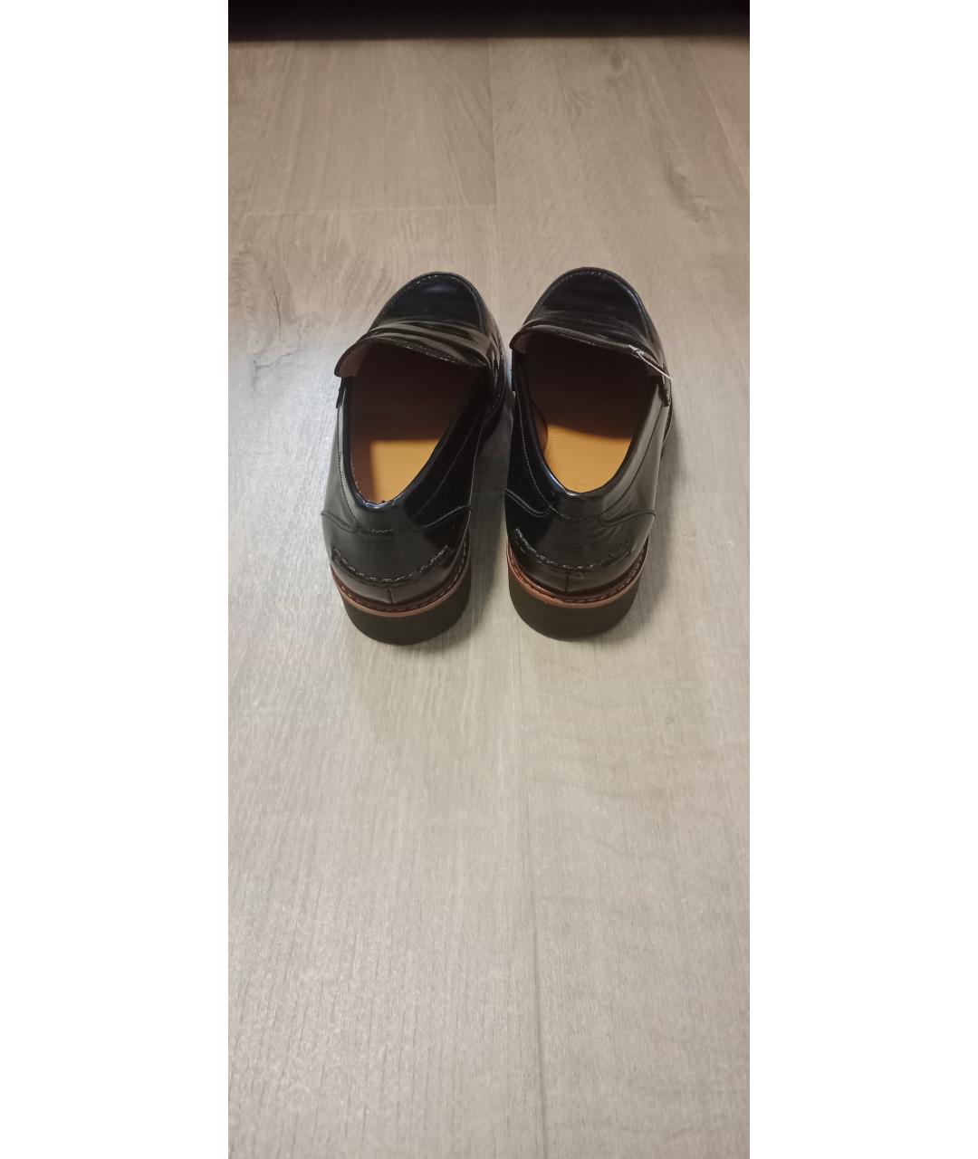 COACH Черные лоферы из лакированной кожи, фото 5