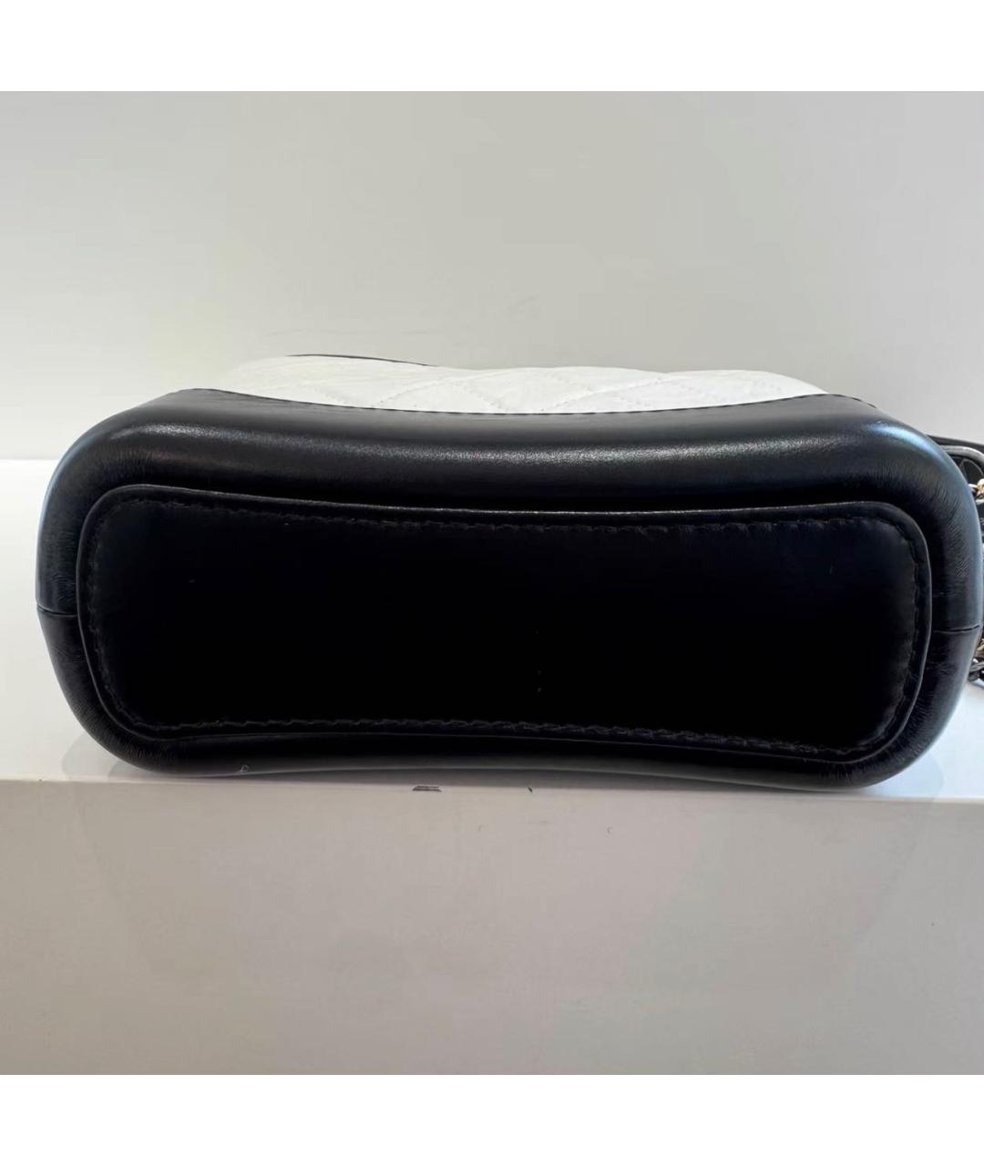 CHANEL Белая кожаная сумка через плечо, фото 4