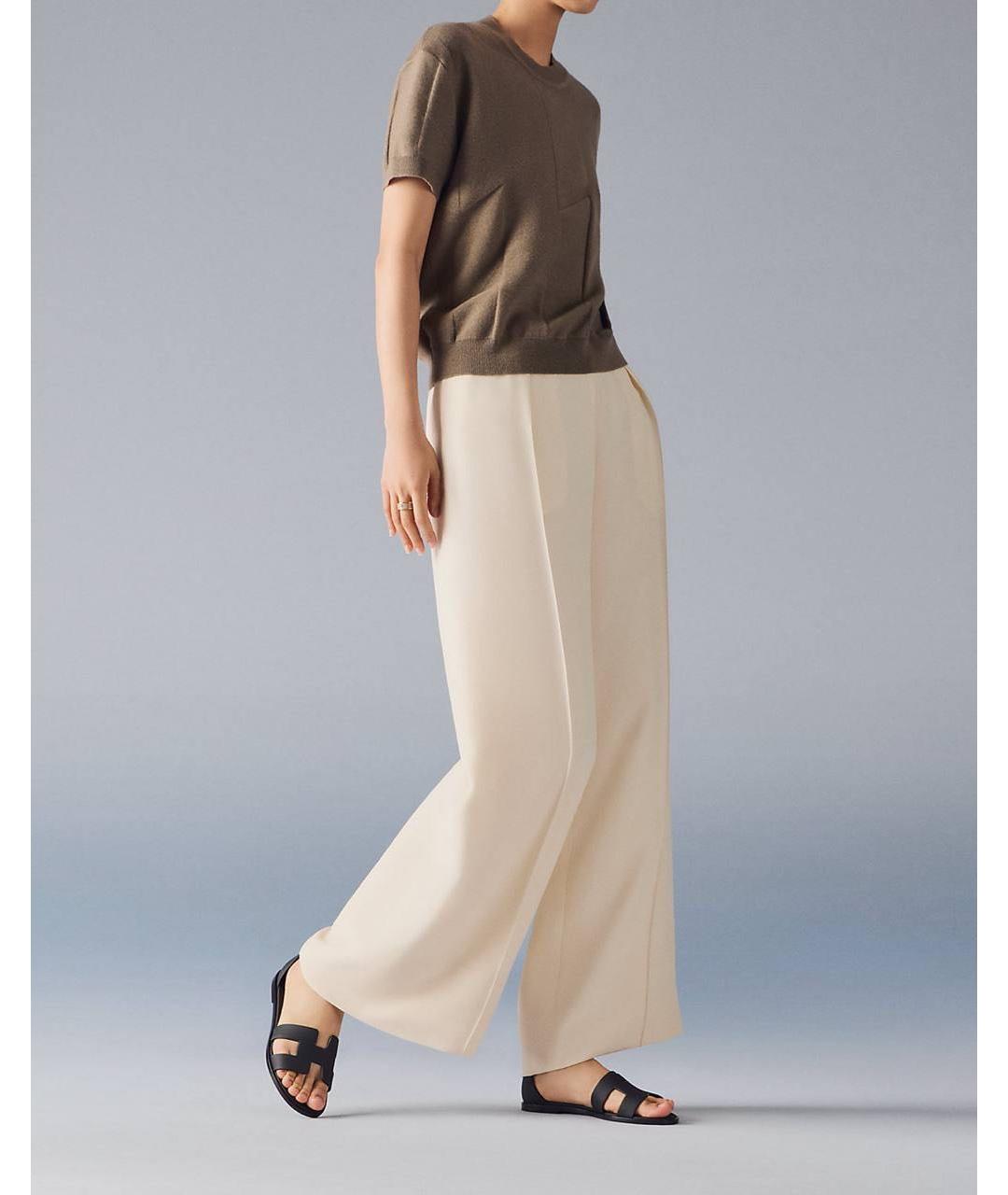 HERMES Черные кожаные сандалии, фото 4