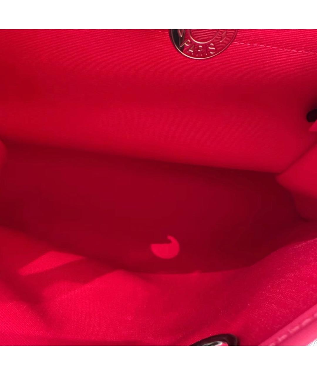 HERMES Красная тканевая сумка через плечо, фото 9