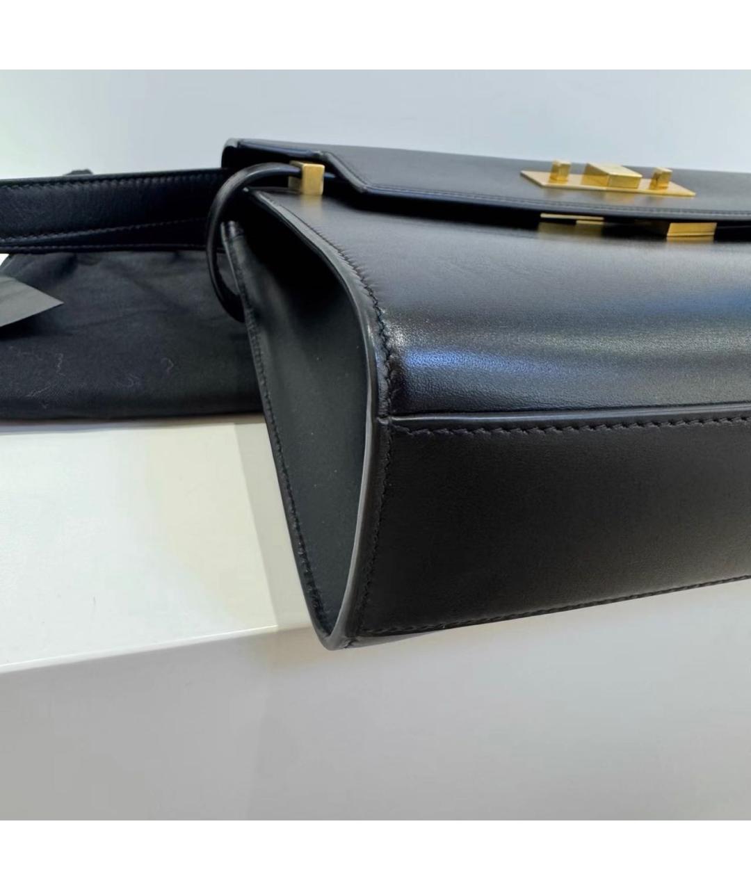 SAINT LAURENT Черная кожаная сумка через плечо, фото 6