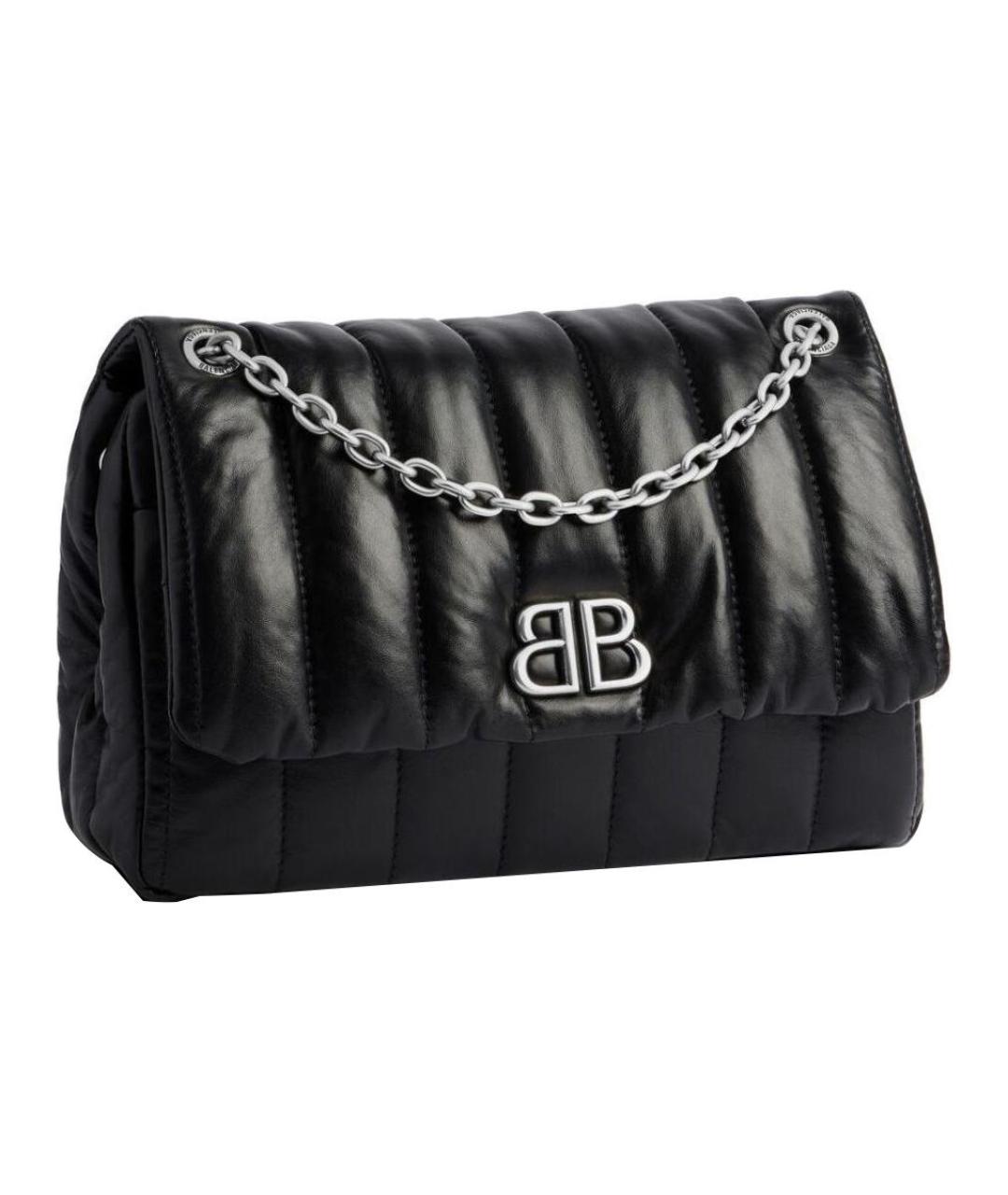 BALENCIAGA Черная кожаная сумка через плечо, фото 2