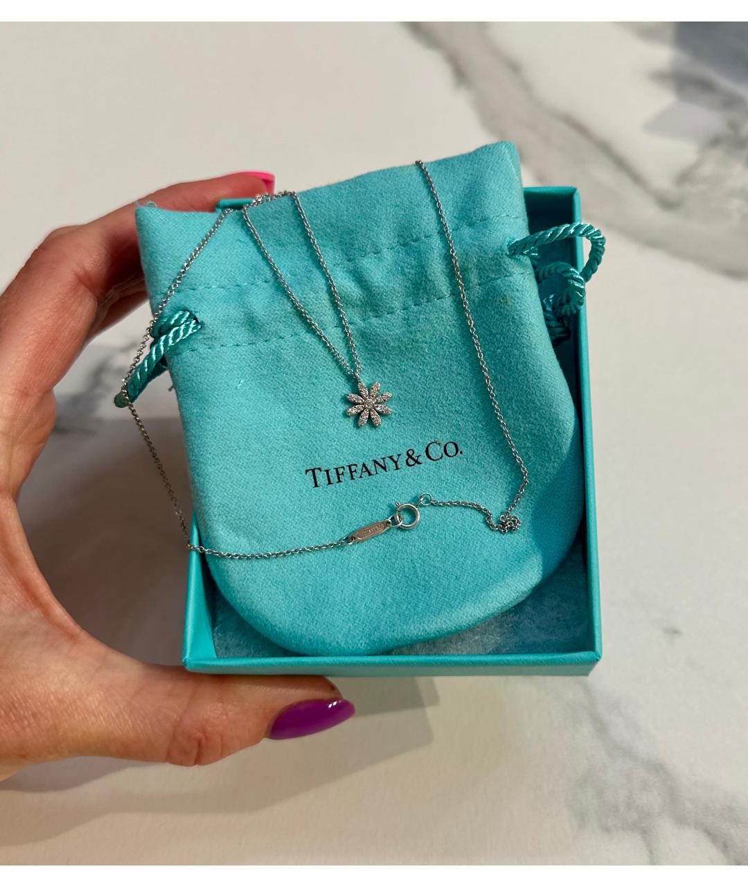 TIFFANY&CO Серебряная подвеска из белого золота, фото 3