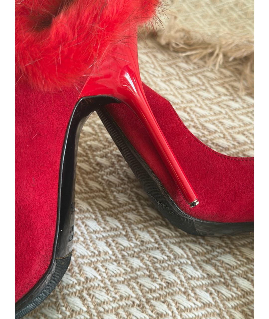 RENE CAOVILLA Красные замшевые туфли, фото 7