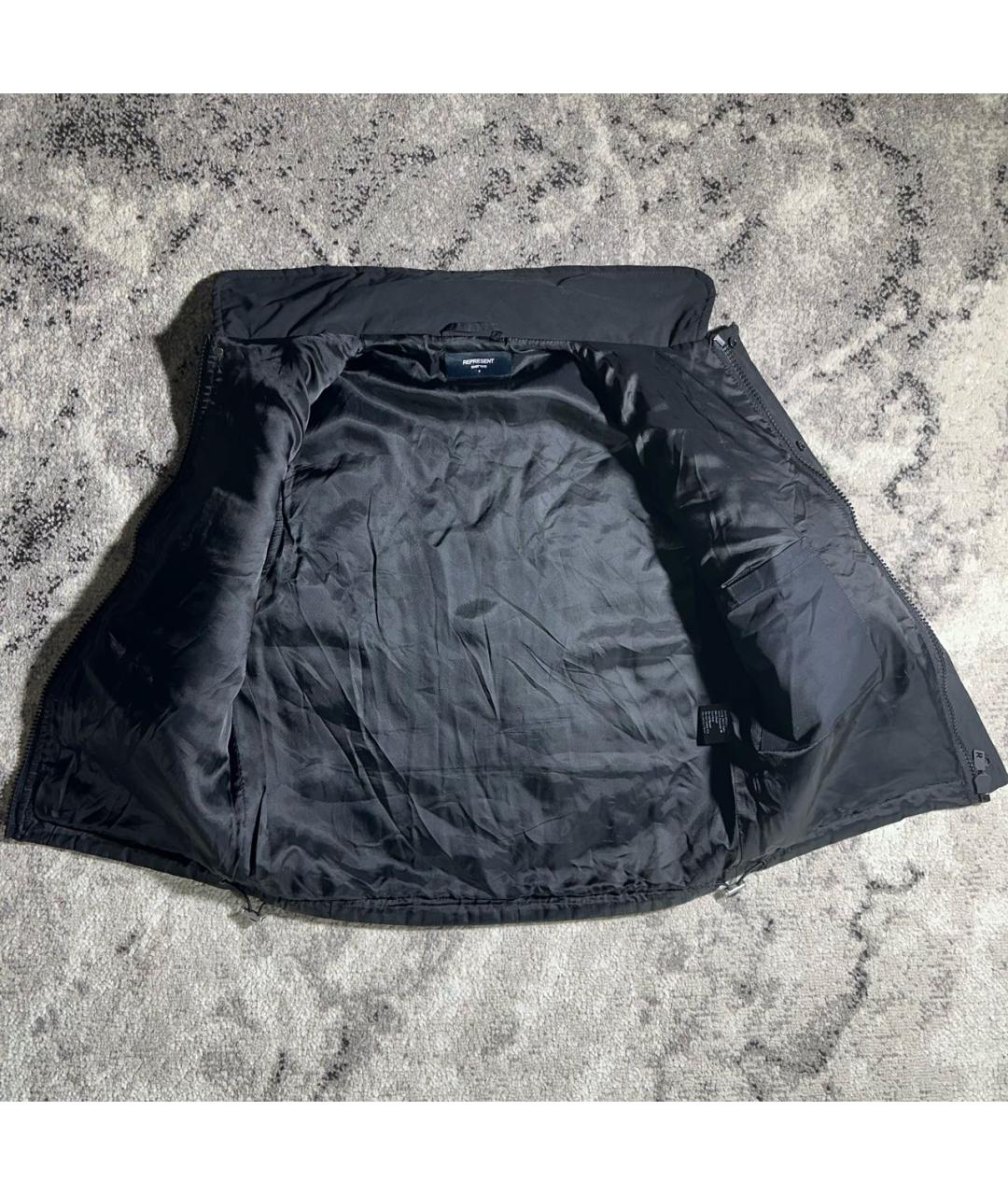 REPRESENT Черный хлопковый жилет, фото 6