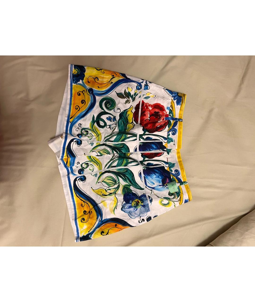 DOLCE&GABBANA Мульти хлопковые шорты, фото 2