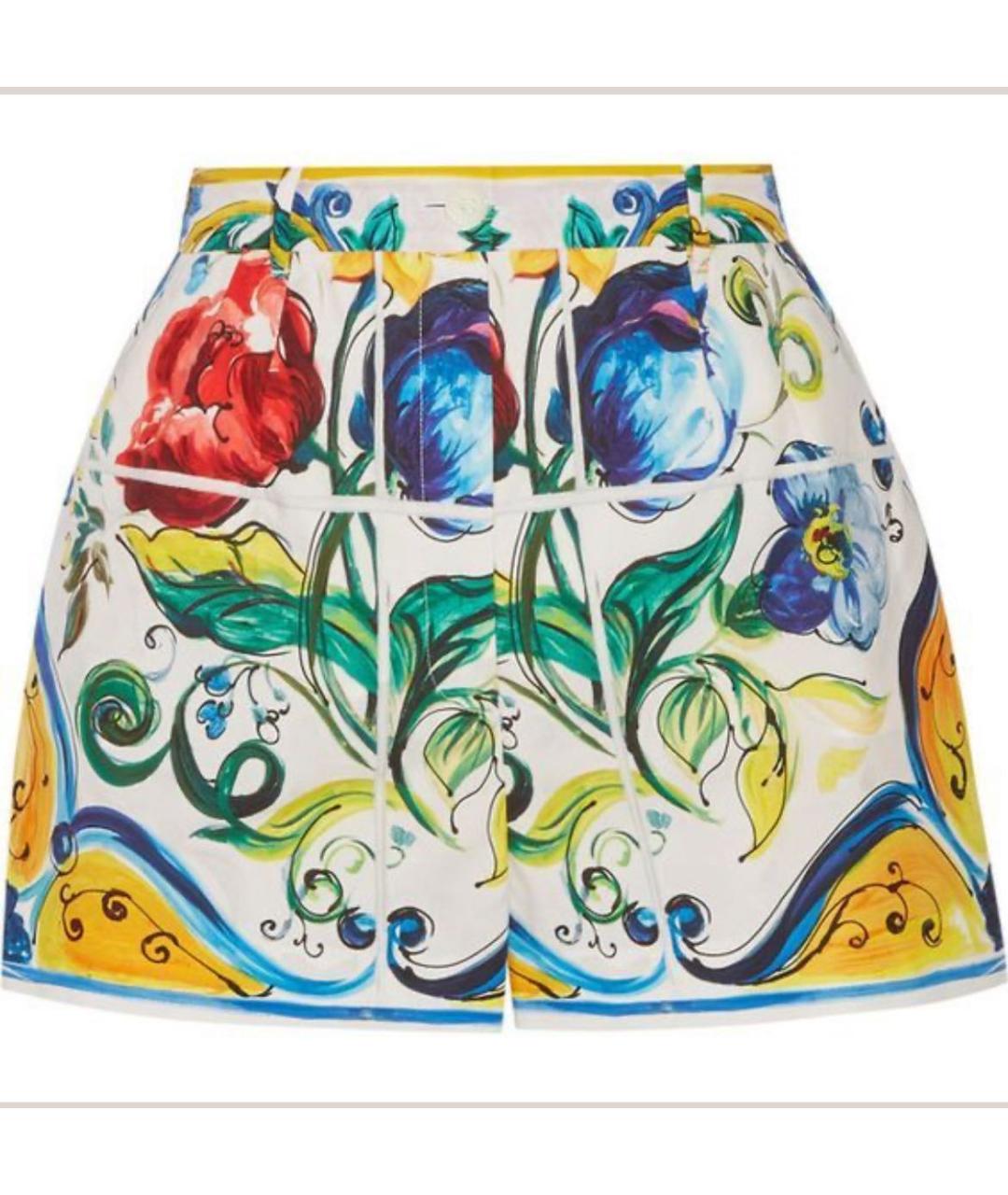 DOLCE&GABBANA Мульти хлопковые шорты, фото 4