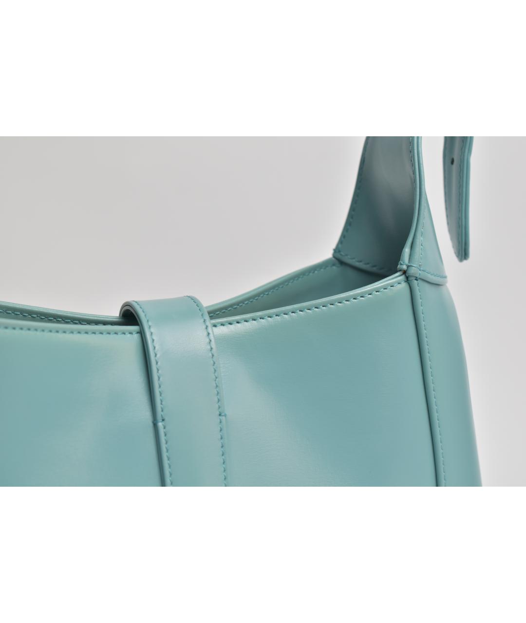 GUCCI Голубая кожаная сумка через плечо, фото 8