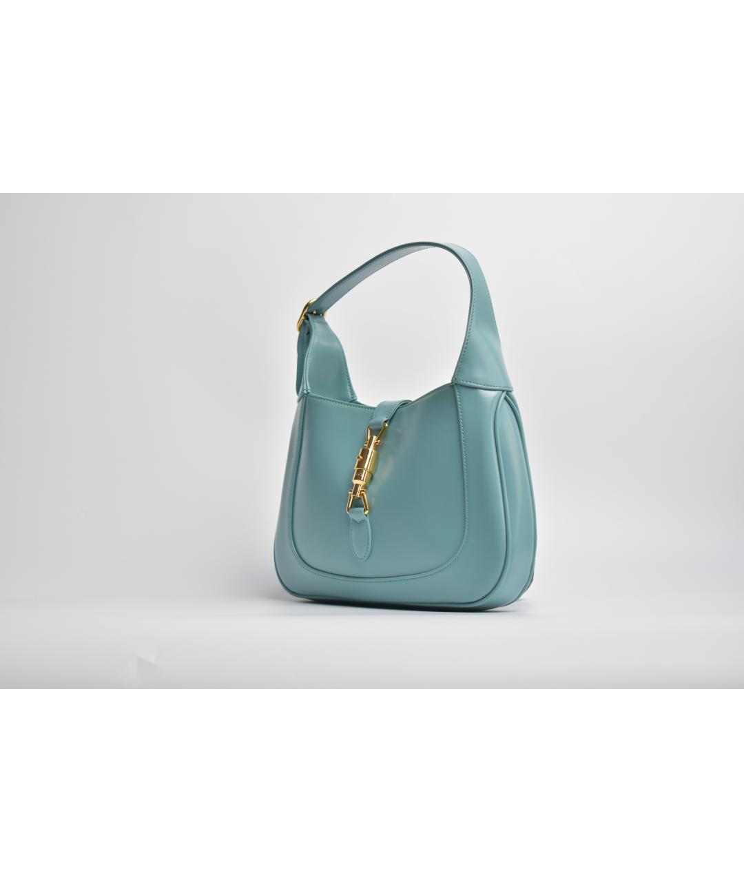 GUCCI Голубая кожаная сумка через плечо, фото 2