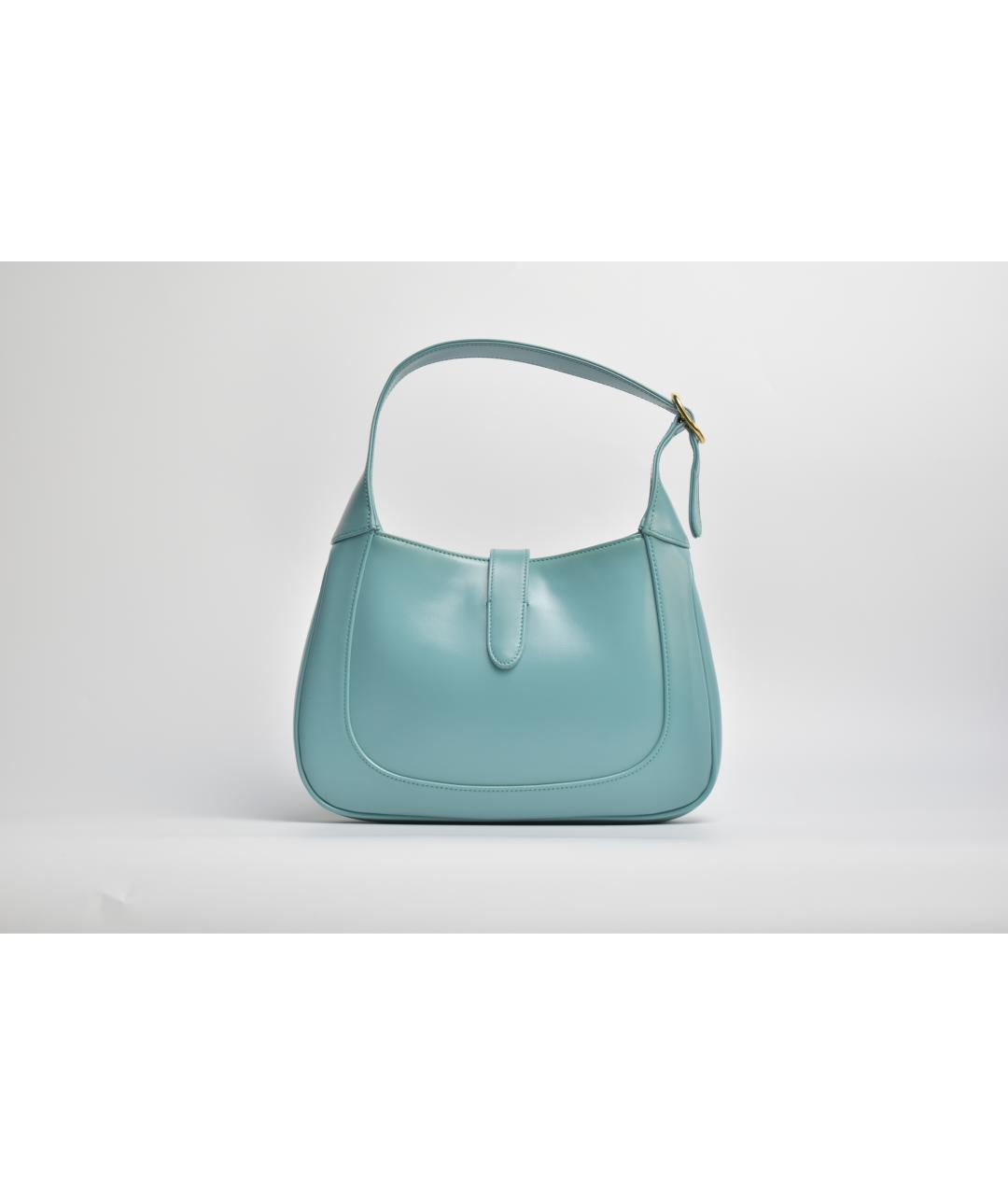 GUCCI Голубая кожаная сумка через плечо, фото 3