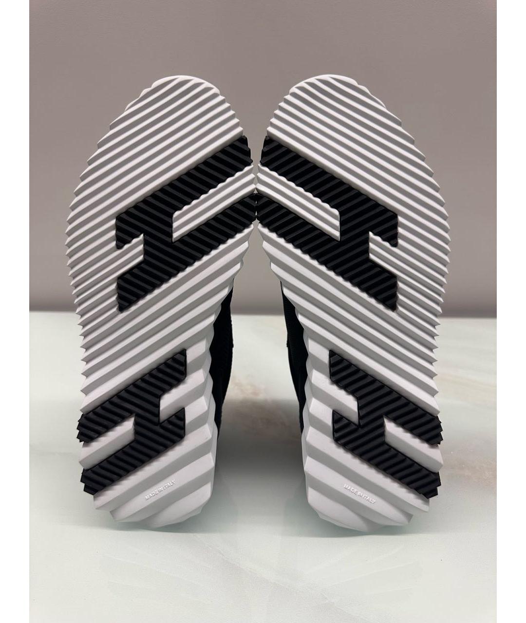 HERMES Черные замшевые кроссовки, фото 4