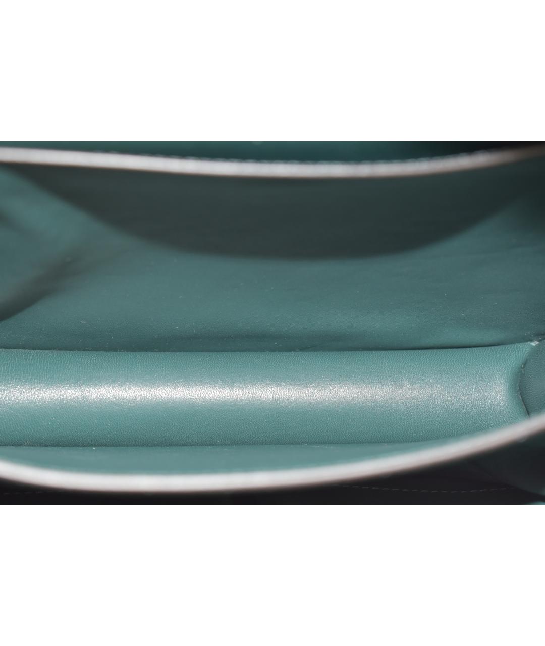 CELINE Зеленая кожаная сумка через плечо, фото 4