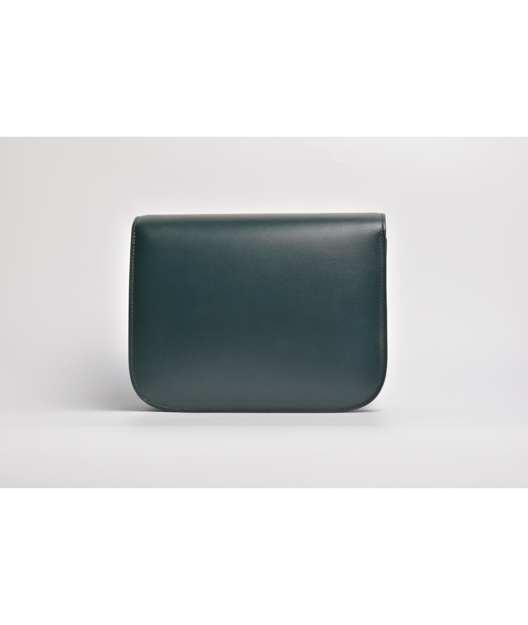 CELINE Зеленая кожаная сумка через плечо, фото 3