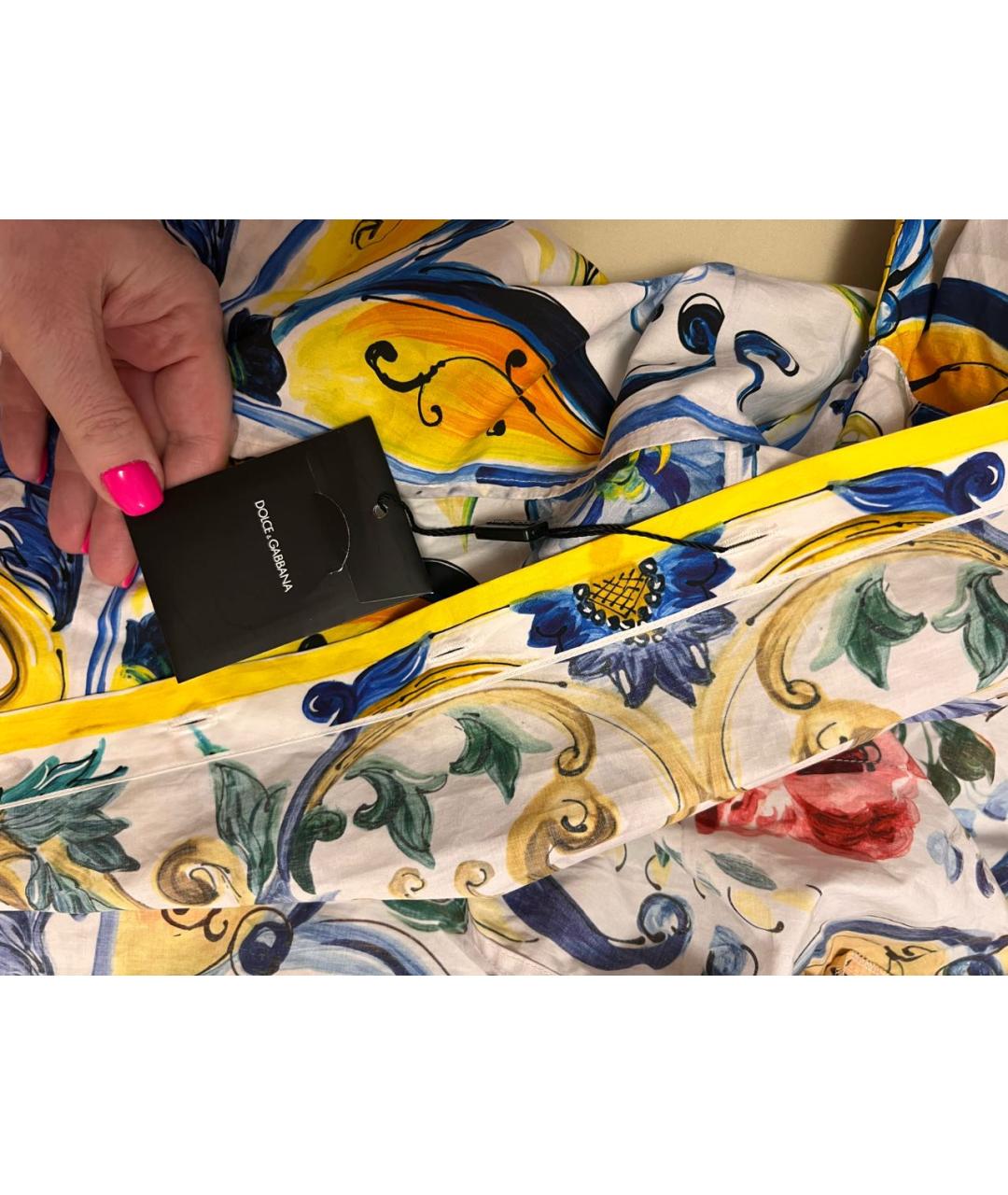 DOLCE&GABBANA Мульти хлопковая рубашка, фото 4